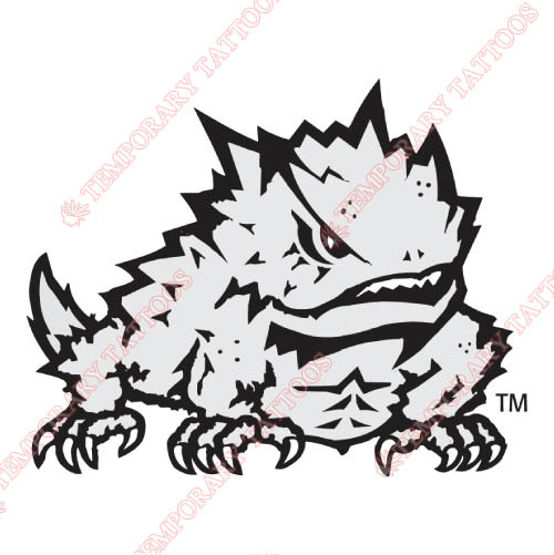 TCU Horned Frogs Customize Temporary Tattoos Stickers NO.6431